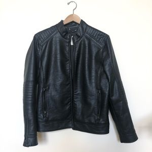 Men’s Mango Small Black Bomber Jacket